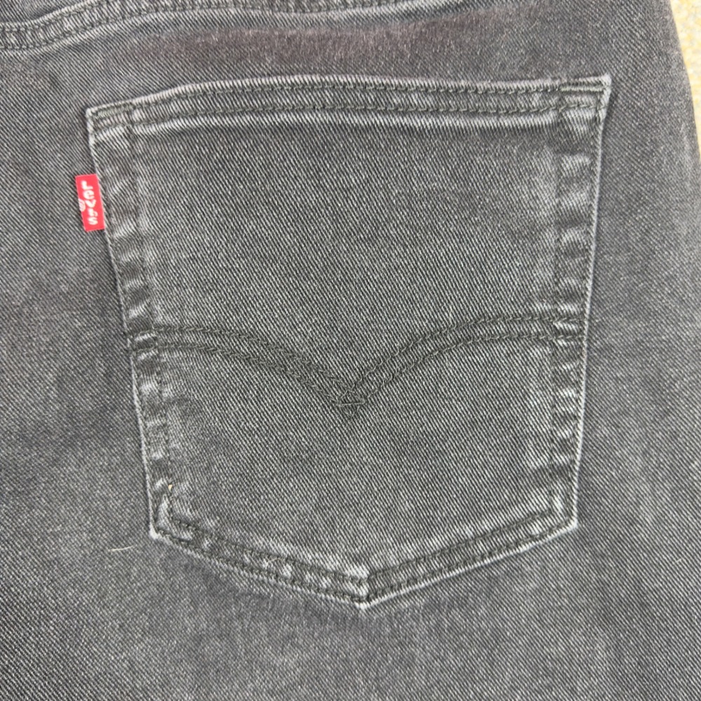 Levis 514 Straight Fit Jeans Mens 38x27 Black Denim Pants 514-0731 Classic Fit - Picture 10 of 11